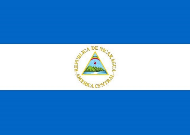 דגל ניקרגוה -אופק עולמי - Nicargua flag -Ofek olami