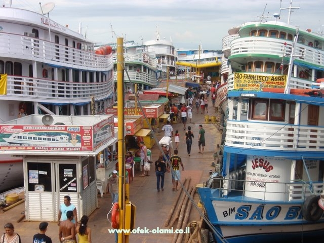 רציף הספנות במנאוס אמזונס,ברזיל -אופק עולמי,צילום דוד נתנאל - Manaus the Amazomas dock -Ofek olami
