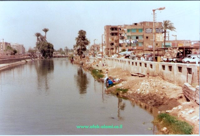 נשים מצריות מכבסות בתעלה בדלתת הנילוס -אופק עולמי,צילום דוד נתנאל -Egyptian women washing cloths at a nile canal -Ofek olami,David Nethanel