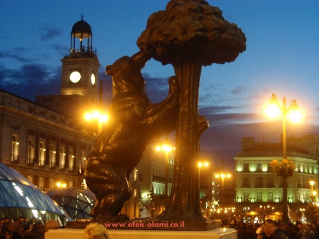 פוארטה דל סול בלילה,מדריד -אופק עולמי,צילום דוד נתנאל - Puerta del sol,Madrid -Ofek olami,David Nethanel